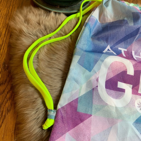 Athleta Girl Neon Drawcord Cinch Athletic Bag - Picture 2 of 5